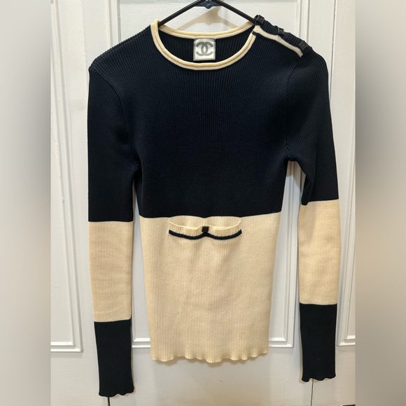 Chanel Sport Vintage 08P ribbed long sleeve top - Picture 14 of 16